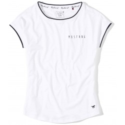 Dámske biele tričko s krátkym rukávom Claire