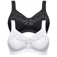 Dámska bezkosticová podprsenka SUSA (dvojbalenie čierna/biela) Dámska bezkosticová podprsenka SUSA (dvojbalenie čierna/biela)