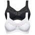 Dámska bezkosticová podprsenka SUSA (dvojbalenie čierna/biela)