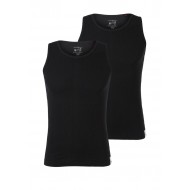 Dvojbalenie pánskych čiernych tielok Basic