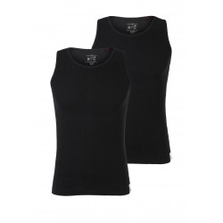 Dvojbalenie pánskych čiernych tielok Basic