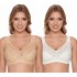 Dámska bezkosticová podprsenka SUSA (dvojbalenie smotanová/telová)
