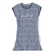 Dámska bielo modrá nočná košielka CLEO