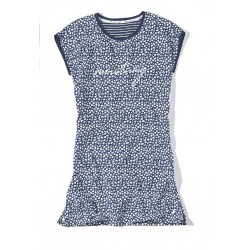 Dámska bielo modrá nočná košielka CLEO