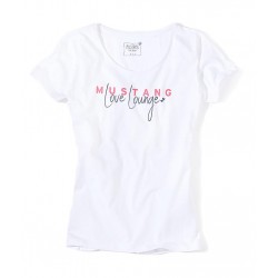 Dámske biele tričko s krátkym rukávom ENJA