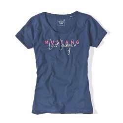 Dámske modré tričko s krátkym rukávom ENJA