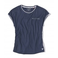 Dámske modré tričko s krátkym rukávom Claire