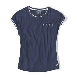 Dámske modré tričko s krátkym rukávom Claire