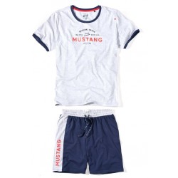 Pánske bavlnené pyžamo Mika - tričko + kraťasy