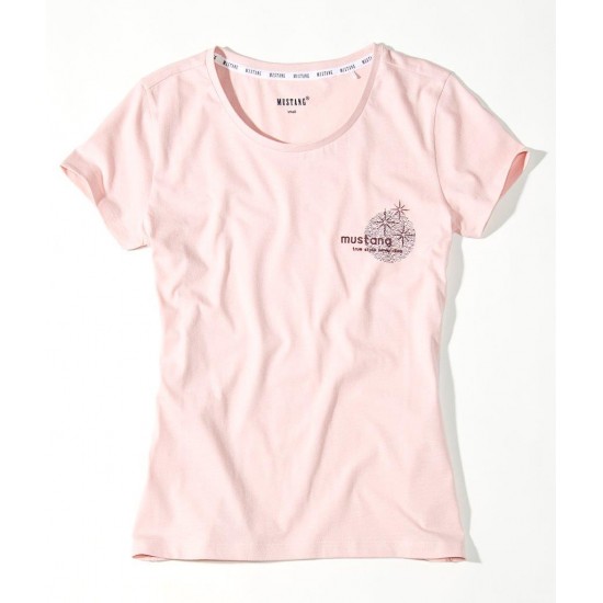 Dámske ružové tričko STARLIT SKY MUSTANG
