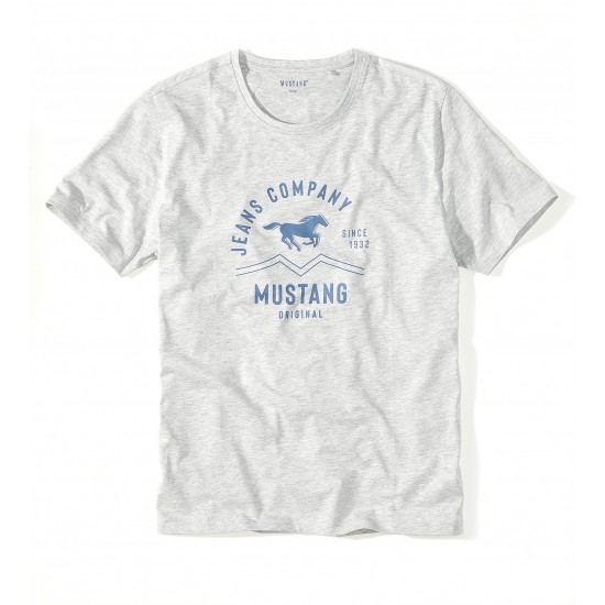 Šedé pánske tričko ARVID MUSTANG Šedé pánske tričko ARVID MUSTANG