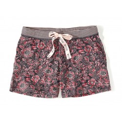 Dámske ružové kraťasy s kvetinovým vzorom INDIGO FLOWERS