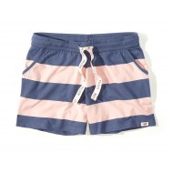Dámske modro-ružové kraťasy BLOG STRIPES