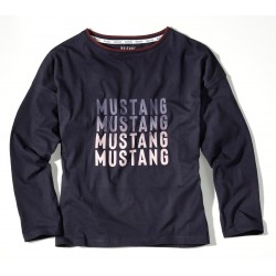 Dámske modré tričko s dlhým rukávom HAILEY