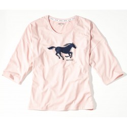 Dámske ružové tričko s trojštvrťovým rukávom HAILEY