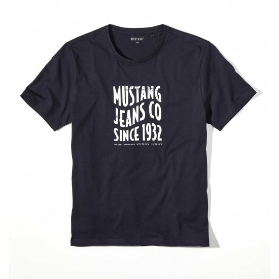 Tmavomodré tričko Mustang s historickým logom “Since 1932” MUSTANG