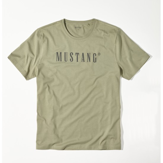 Olivovo zelené pánske tričko BENNET MUSTANG